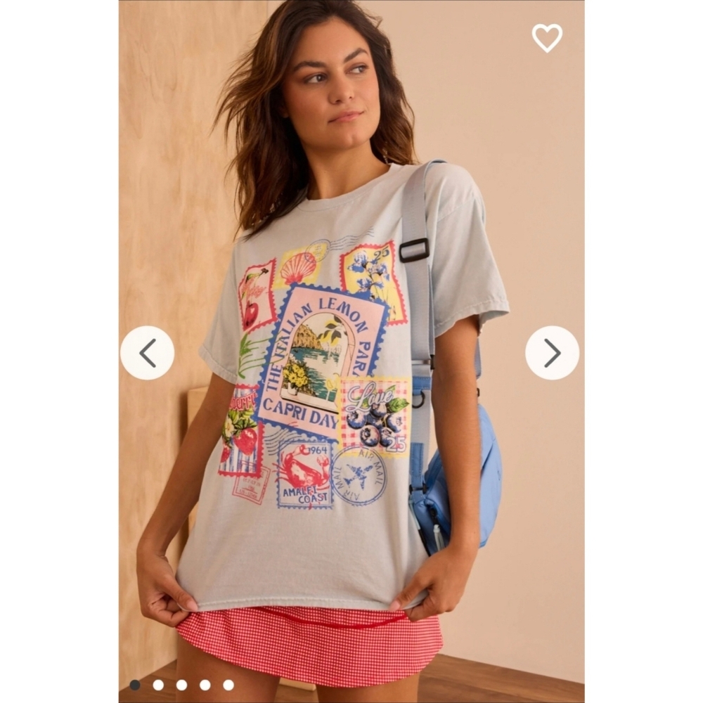 Altar'd State Tropic Mail Oversized Graphic Tee